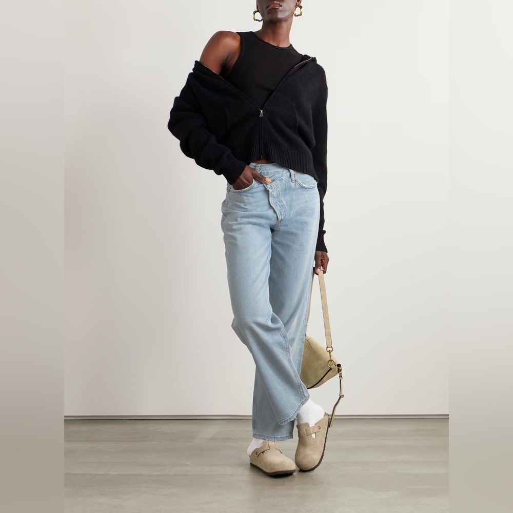 Agolde criss cross boyfriend jean